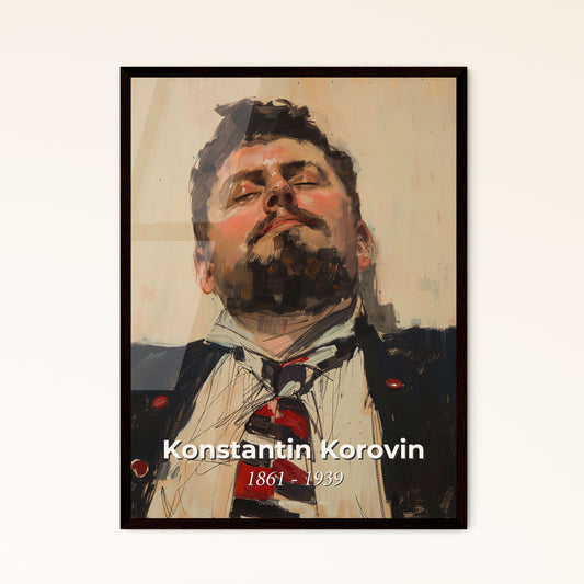 Enchanting Konstantin Korovin Print: Captivating Impressionist Portrait with Dynamic Lines & Subtle Hues for Elegant Home Décor