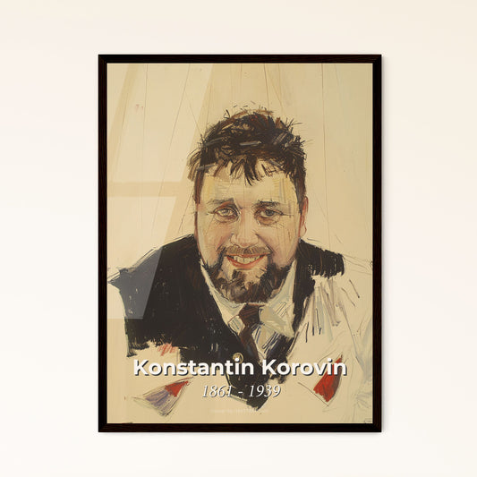 Stunning Impressionist Portrait by Konstantin Korovin  Framed Print