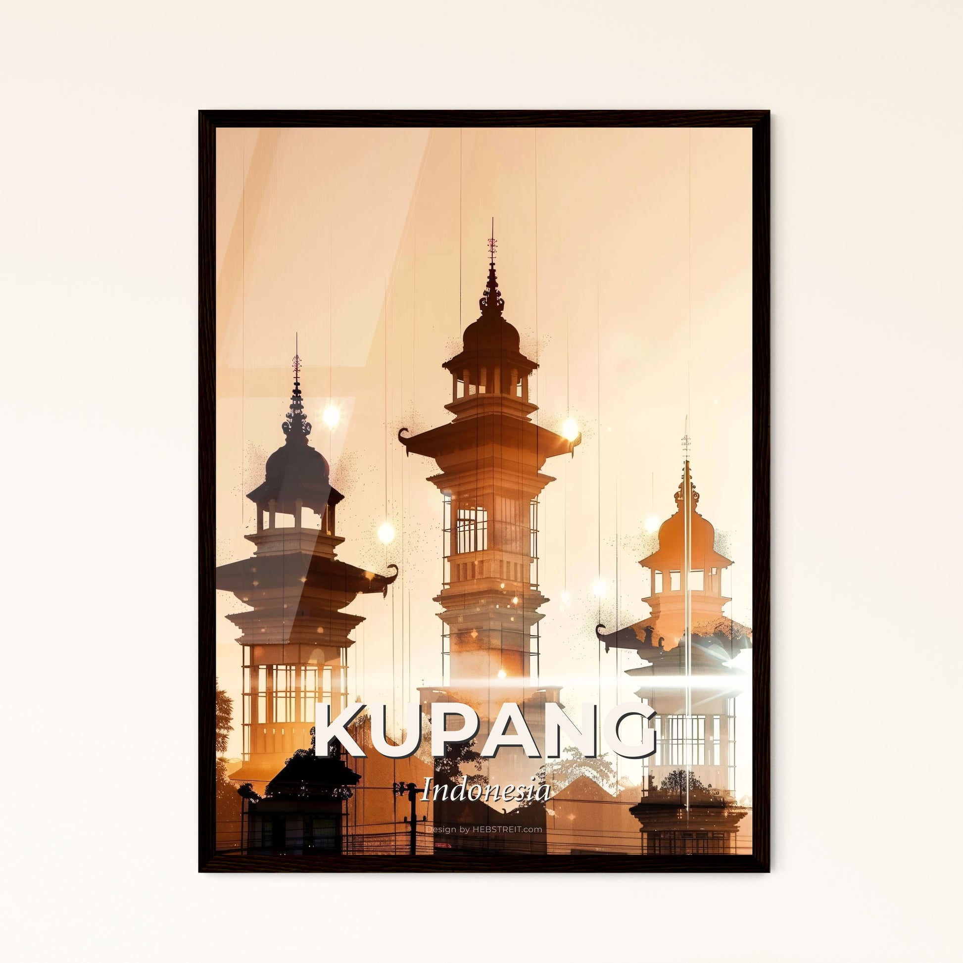 Kupang Composite Skyline Wonders - A group of tall buildings with towers