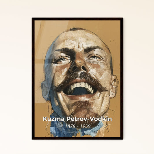 Enchanting Tribute to Kuzma Petrov-Vodkin: Mystical Contemporary Art Print with Dynamic Lines & Subtle Colors for Luxurious Décor