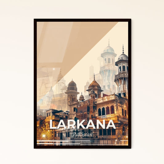 Larkana Skyline Architecture Composite Poster - A city with a building