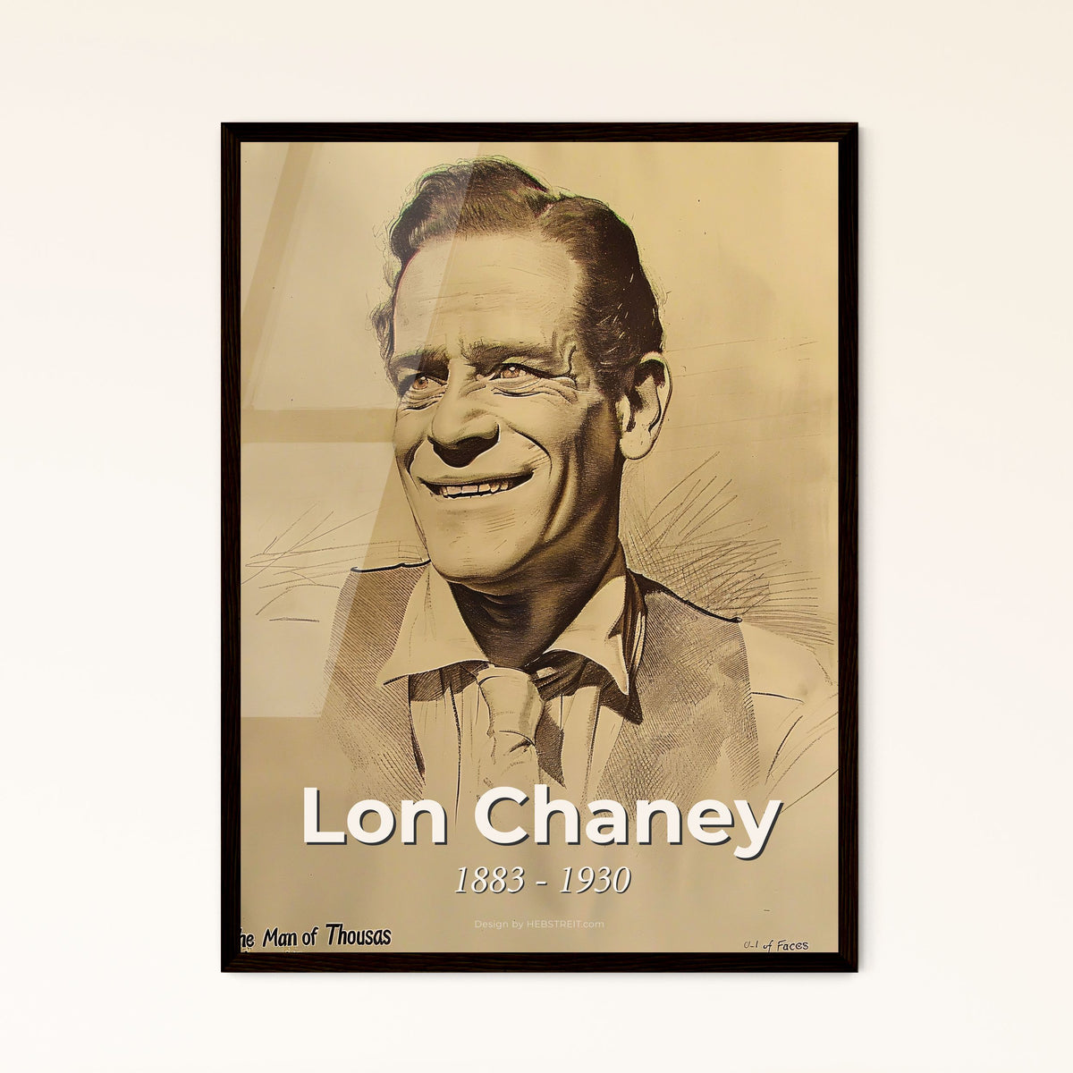 Dynamic Portrait of Lon Chaney Framed Print – HEBSTREIT