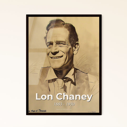 Dynamic Portrait of Lon Chaney Framed Print