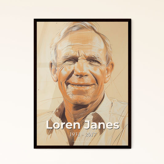 Dynamic Tribute to Loren Janes: Celebrated Stuntman & Actor - Stunning Contemporary Art Print for Home Decor & Gift Giving