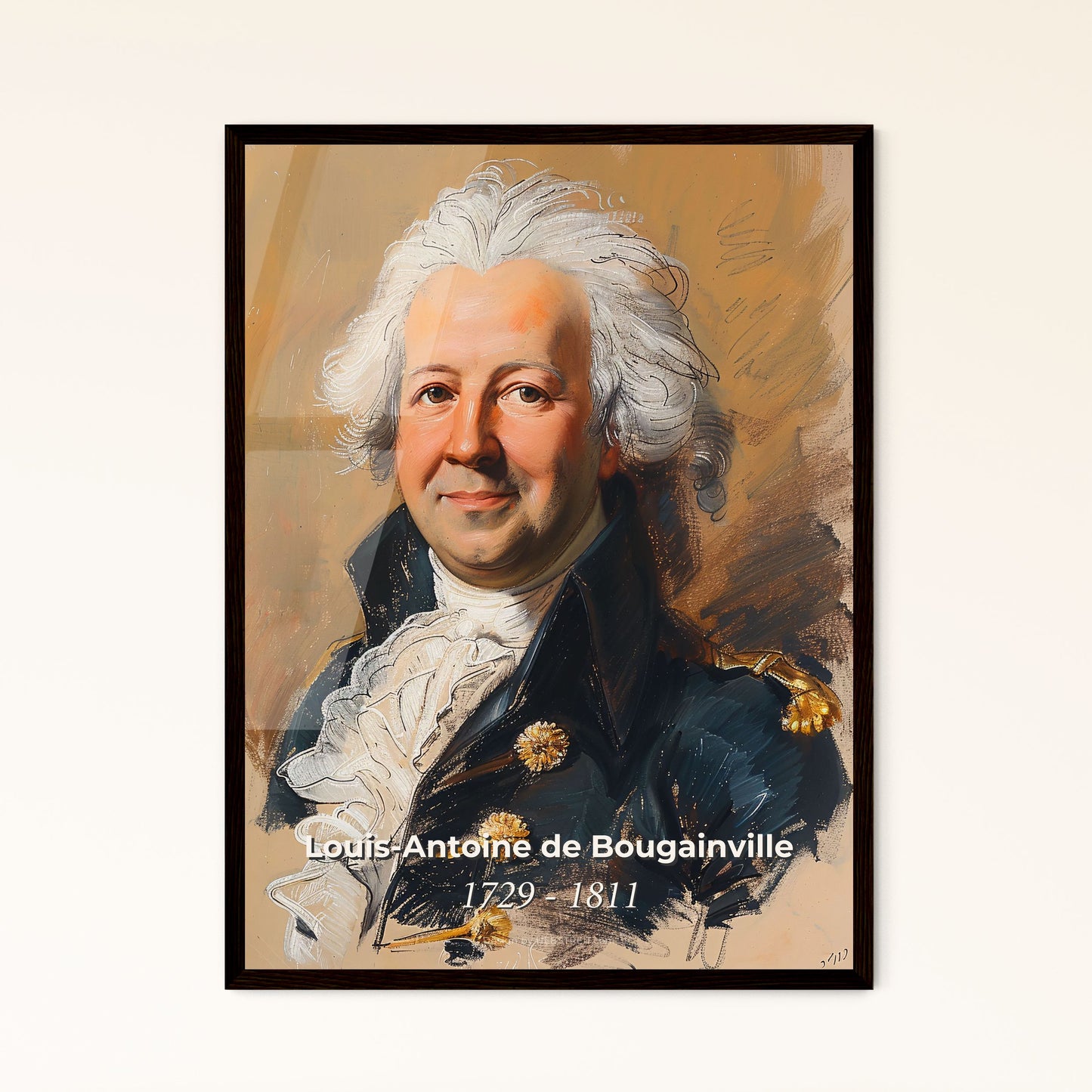 Elegant Tribute to Bougainville - Framed Art Print