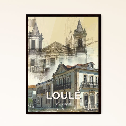 LoulÃ© City Lightscape Panorama - A drawing of a building