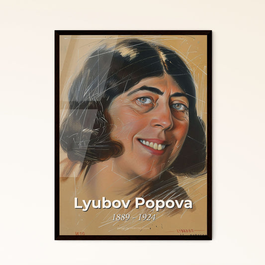 Elegant Lyubov Popova-inspired Abstract Portrait: Vibrant Lines & Sensual Gesture - Perfect for Home Decor & Gifting