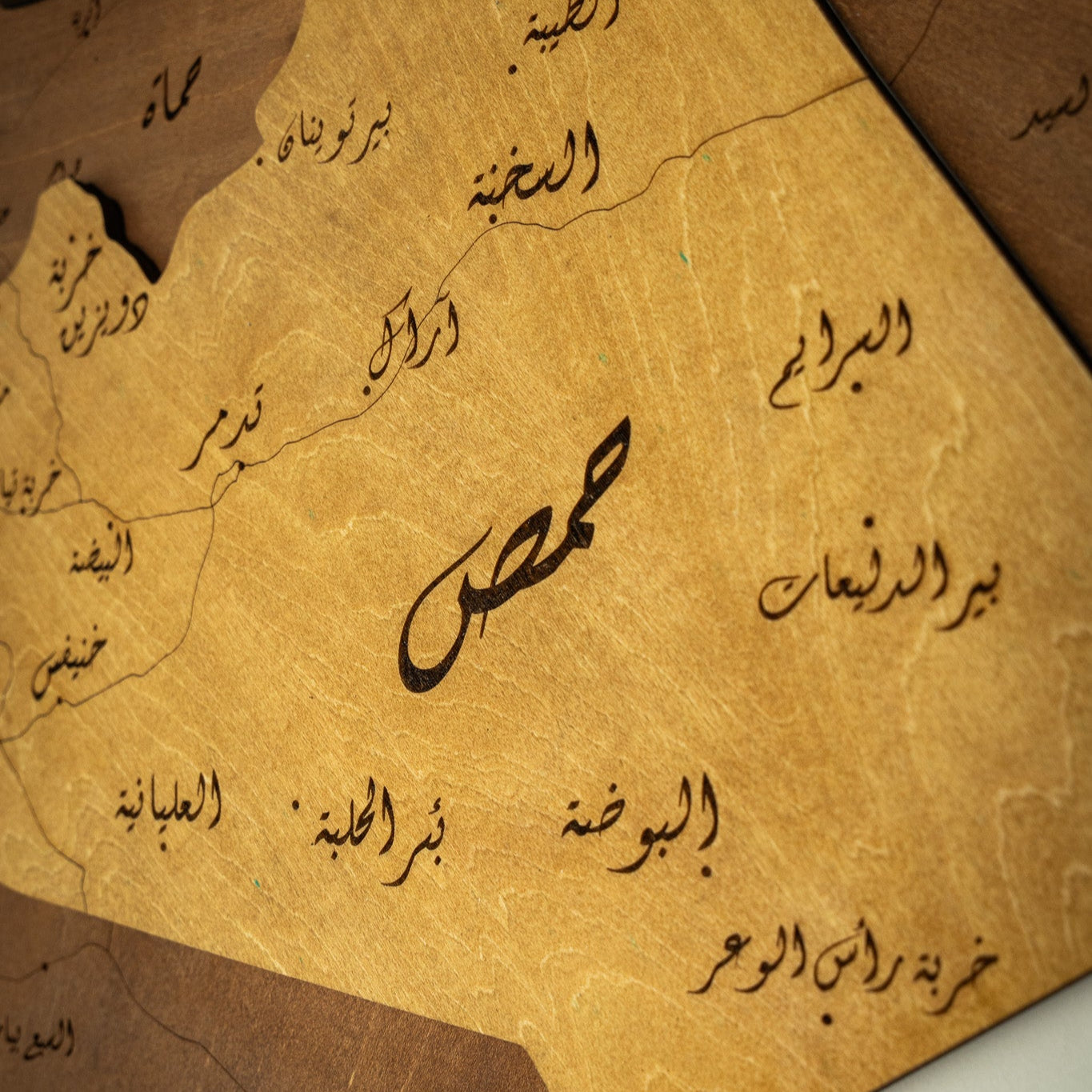 Wooden Map of Syria – Unique Wall Art for Home & Office