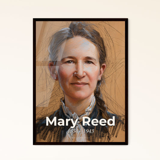 Radiant Legacy: Mary Reed, 1854-1943 - Captivating Missionary Art Print Celebrating Leprosy Care, Vitality & Compassion