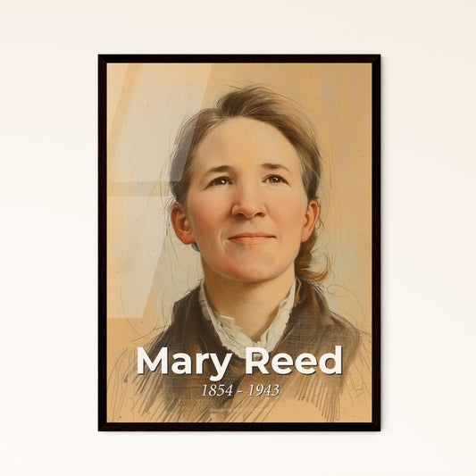 Radiant Legacy: Portrait of Mary Reed, Pioneer Missionary and Leprosy Advocate, Contemporary Art Print for Inspired Spaces