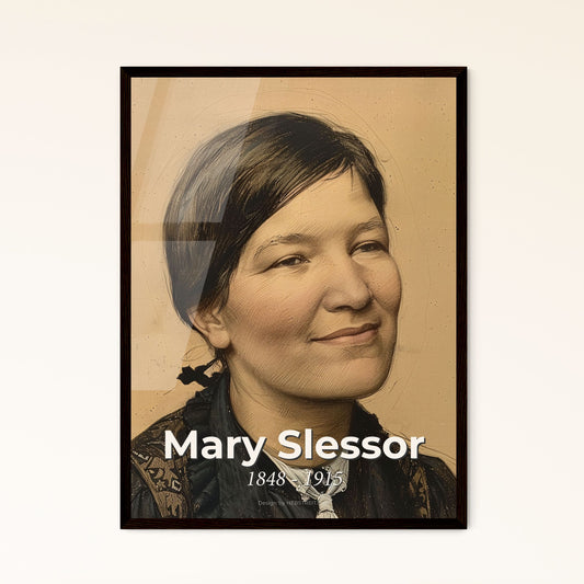 Mary Slessor: Iconic Scottish Missionary in Contemporary Art - Elegant Print & Framed Decor Celebrating Her Legacy & Humanity