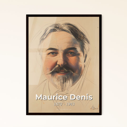 Emotional Portrait of Maurice Denis: Symbolist Elegance in Vibrant Hues - Perfect for Home Decor or Gifting - Framed or Aluminum Print