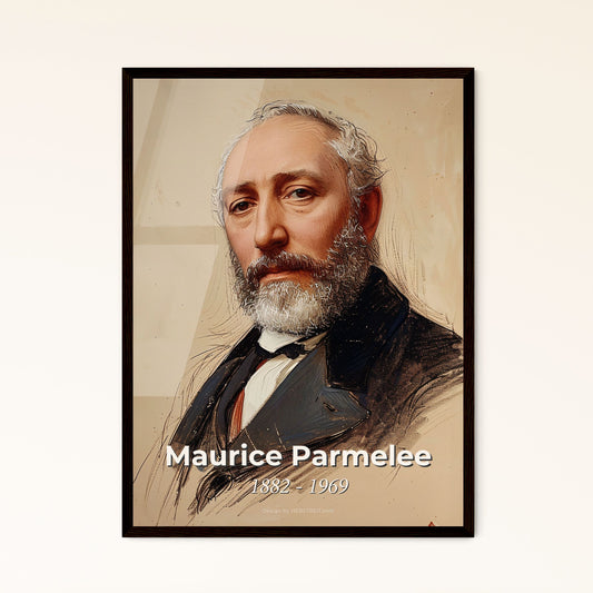 Elegant Portrait of Maurice Parmelee: Unique Contemporary Art Print for Home Decor - Available in Frames & High-Resolution Aluminum.