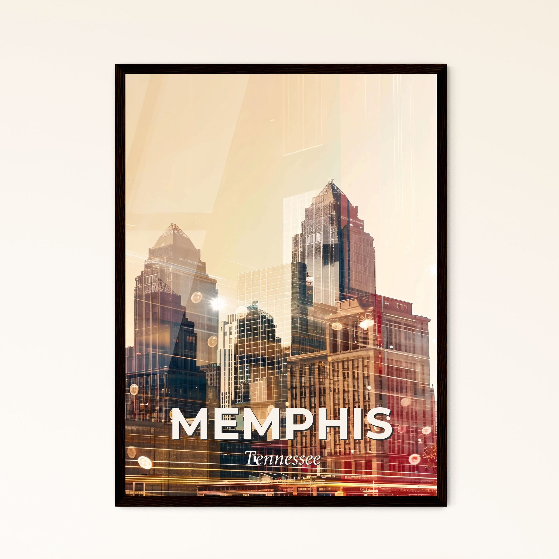 Memphis: Where Skyline and Icons Dance - A city skyline with many tall buildings