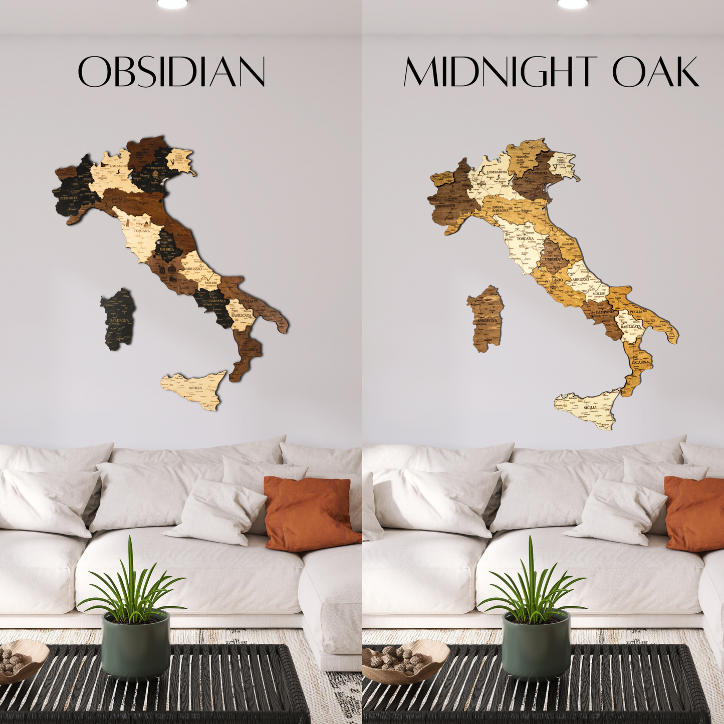 Rustic Wood Map of Italy – Artistic Wall Art for Modern Interiors
