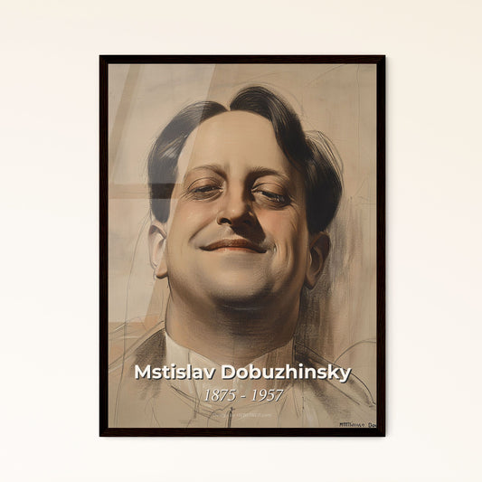 Embrace Urban Elegance: Mstislav Dobuzhinsky-Inspired Contemporary Portrait Print - Perfect Home Decor Gift in Elegant Framing