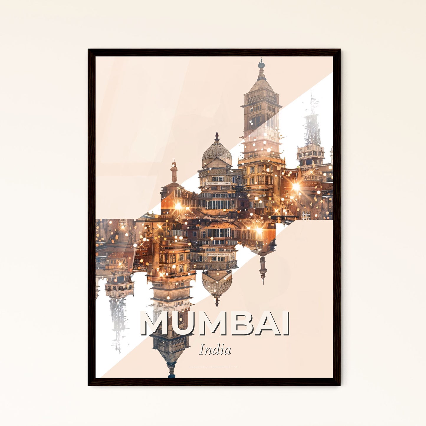 Mumbai Skyline: Local Architecture Art - A city with many buildings