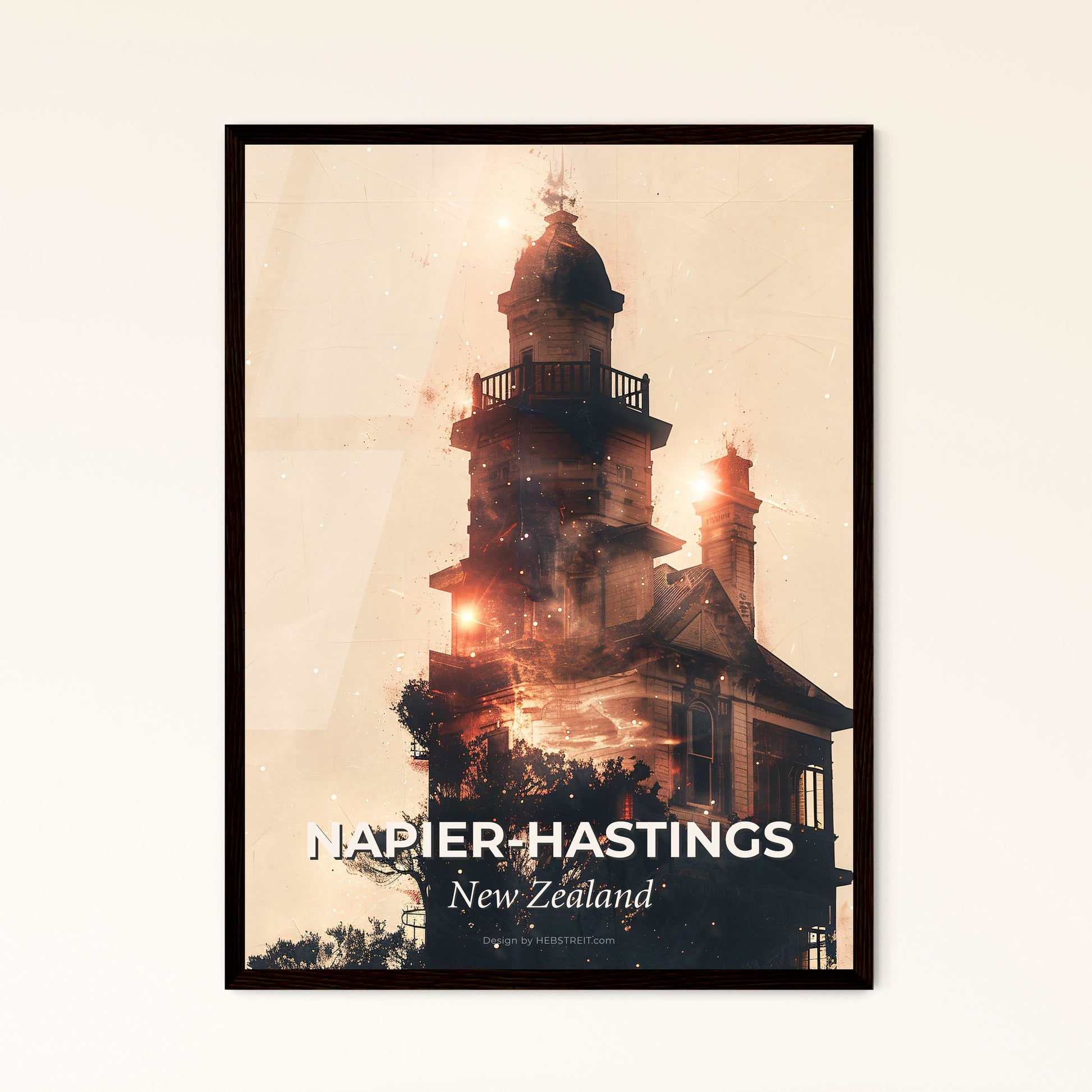 Behold, Napier-Hastings: A City Illuminated - A building with a tower