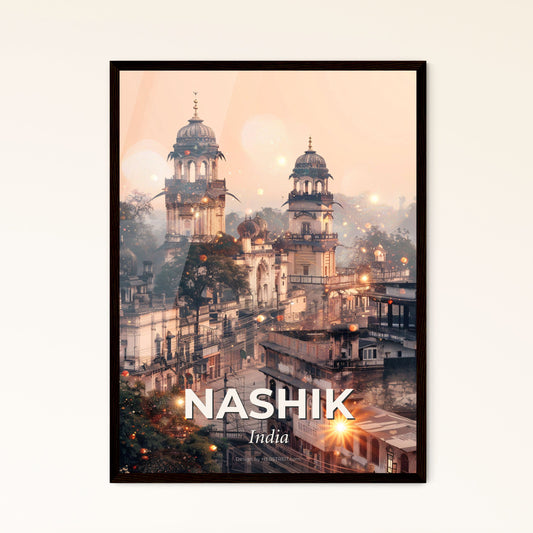 Nashik Skyline Composite Wonder - A city with many buildings