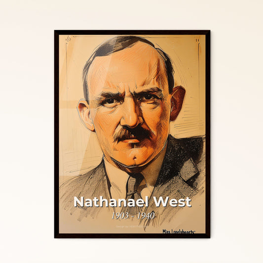 Expressive Portrait of  - Framed Art Print