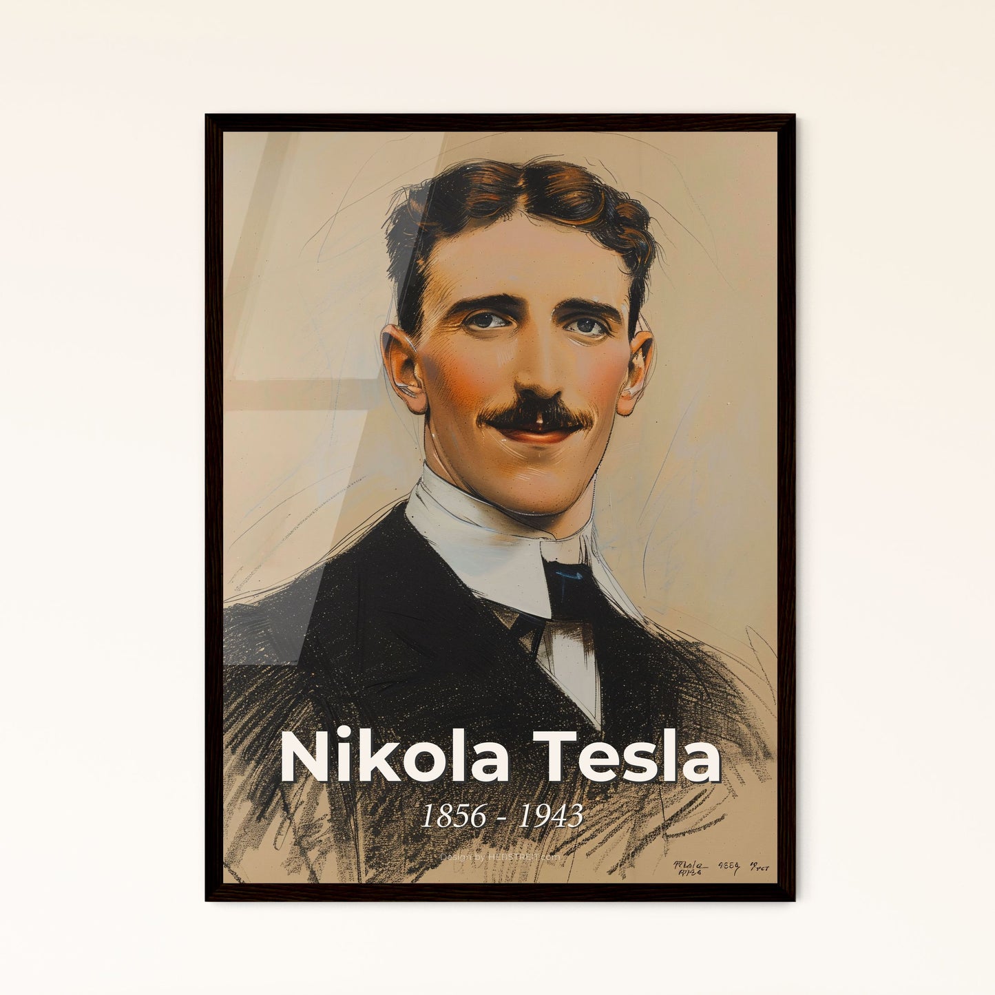 Radiant Tesla Framed Print