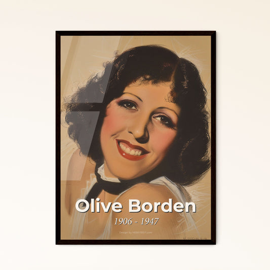 Elegant Olive Borden: Captivating Flapper Beauty in a Sensational Contemporary Portrait - Perfect for Chic Home Decor