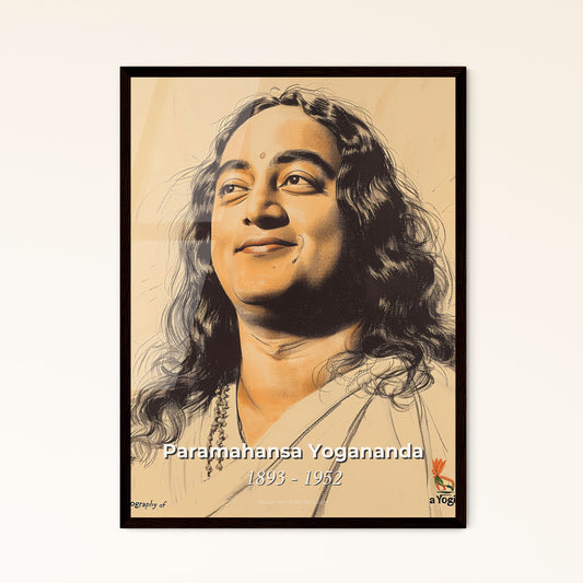 Paramahansa Yogananda: Timeless Portrait of the Enlightened Yogi - Contemporary Art Print for Home Décor & Gifting