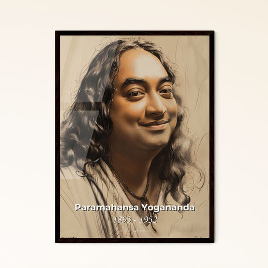 Radiant Portrait of Paramahansa Yogananda: A Contemporary Art Tribute to the Yogi Who Transformed Kriya Yoga in the West