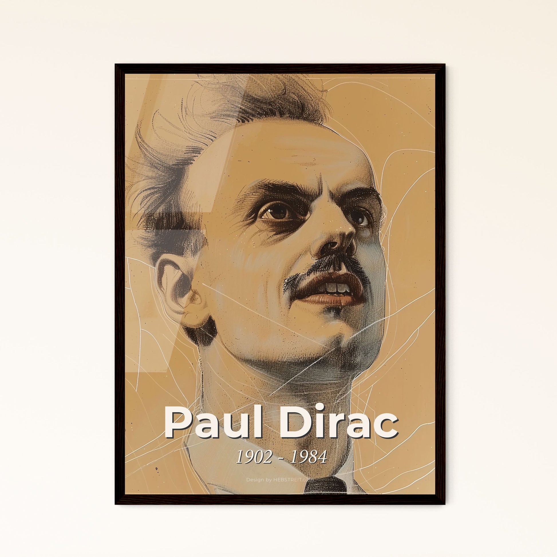 Celebrate Paul Dirac: A Stunning Contemporary Tribute to the Nobel Laureate in Physics - Unique Art for Home Décor & Gifts