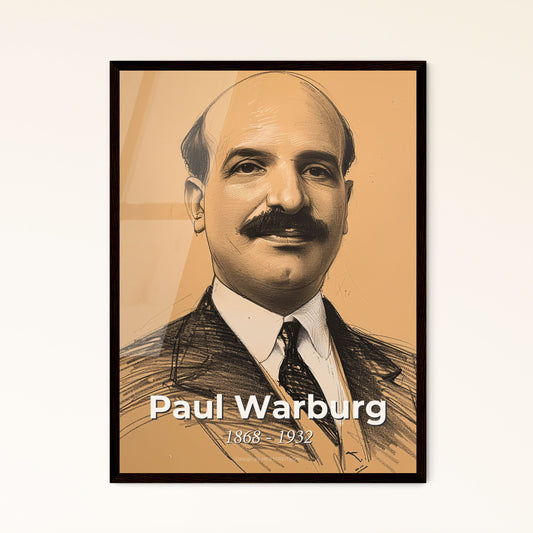 Radiant Paul Warburg Portrait Framed Print