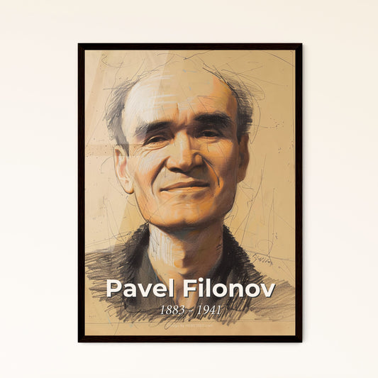 Enchanting Pavel Filonov-Inspired Portait: Intricate Analytical Realism in Subtle Hues – Perfect for Home Decor or Unique Gifts