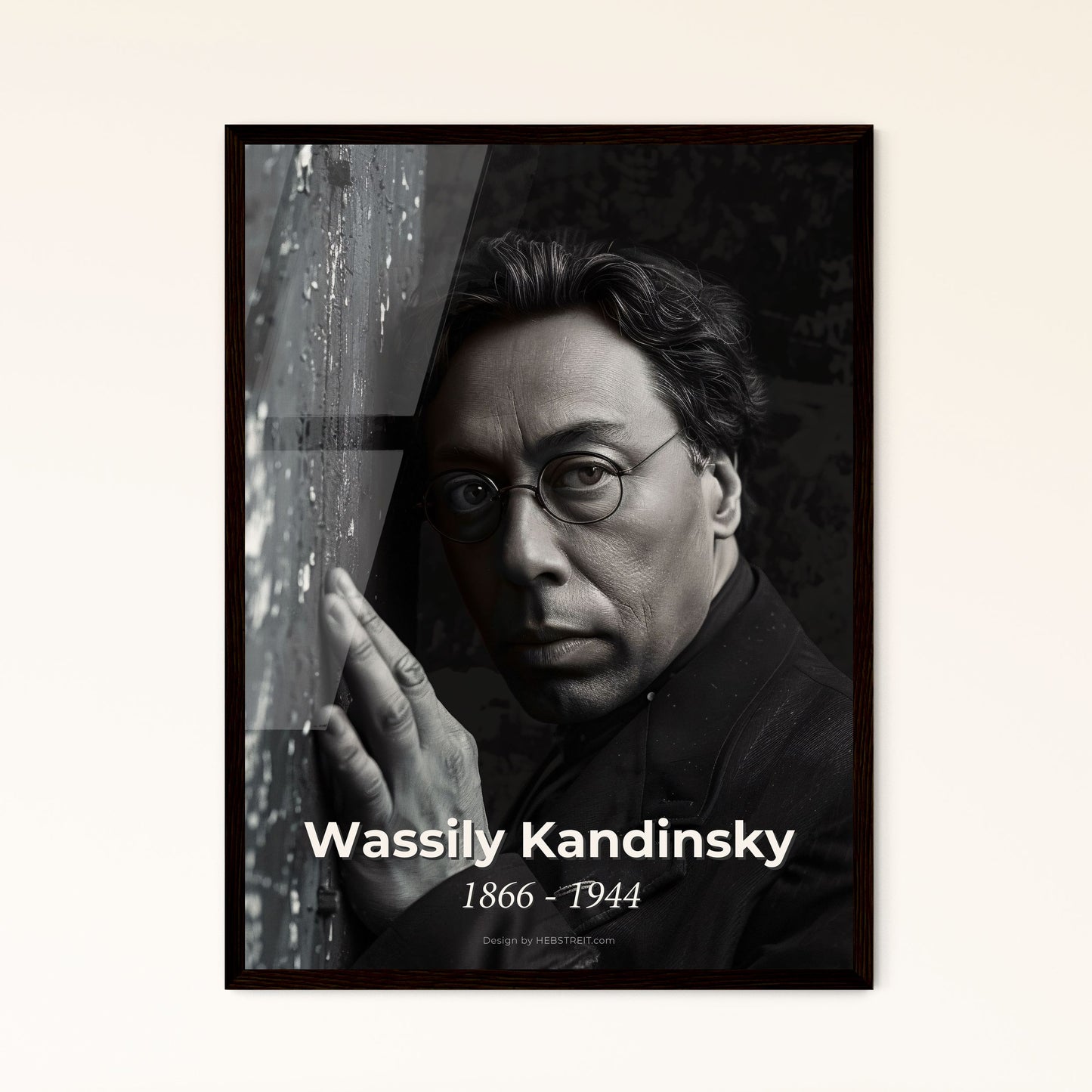 Stunning Portrait of Wassily Kandinsky: Pioneer of Abstract Art - Perfect for Home Decor as Framed or Aluminum Print!