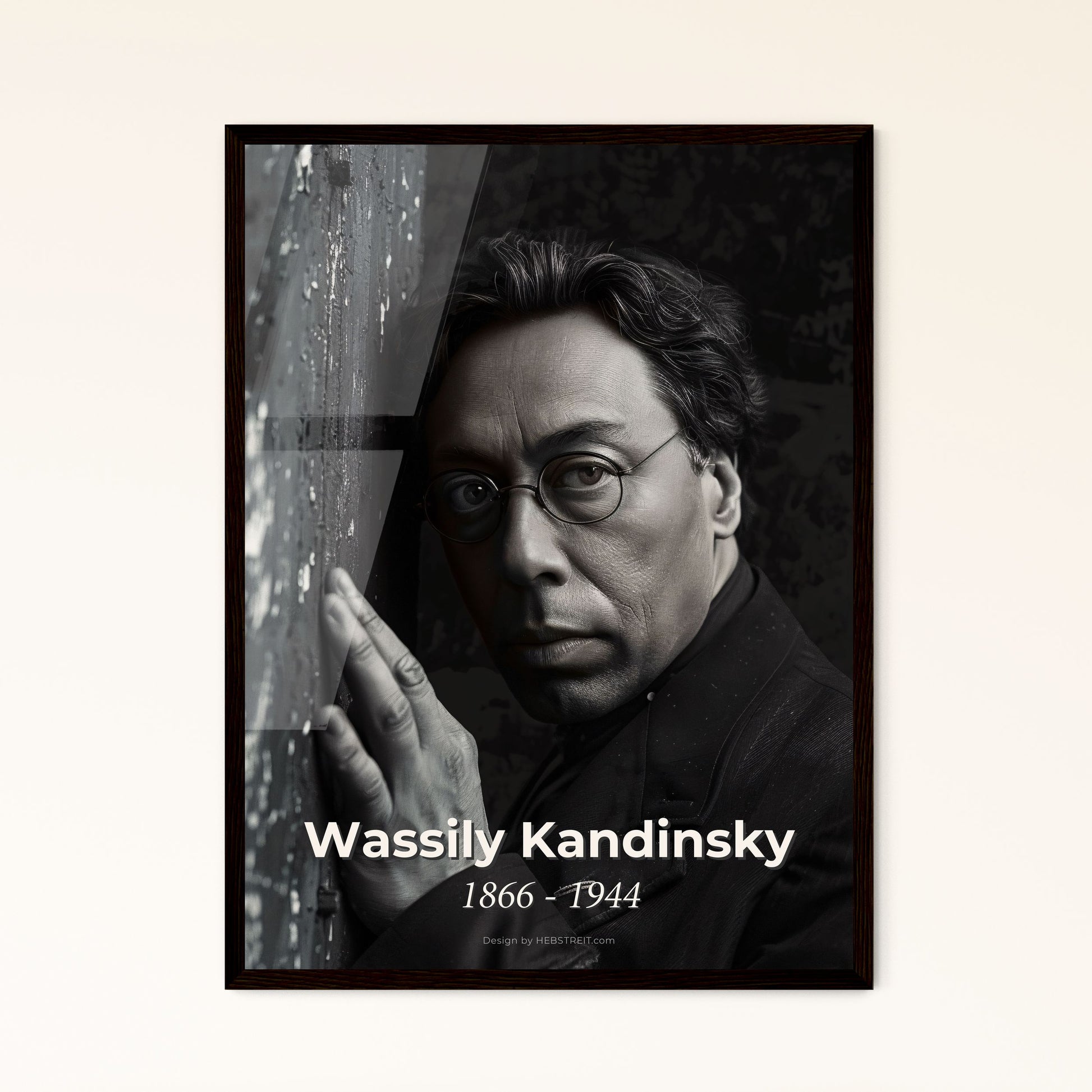 Stunning Portrait of Wassily Kandinsky: Pioneer of Abstract Art - Perfect for Home Decor as Framed or Aluminum Print!