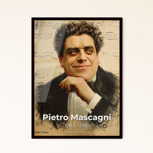 Elegant Tribute to Pietro Mascagni Framed Print