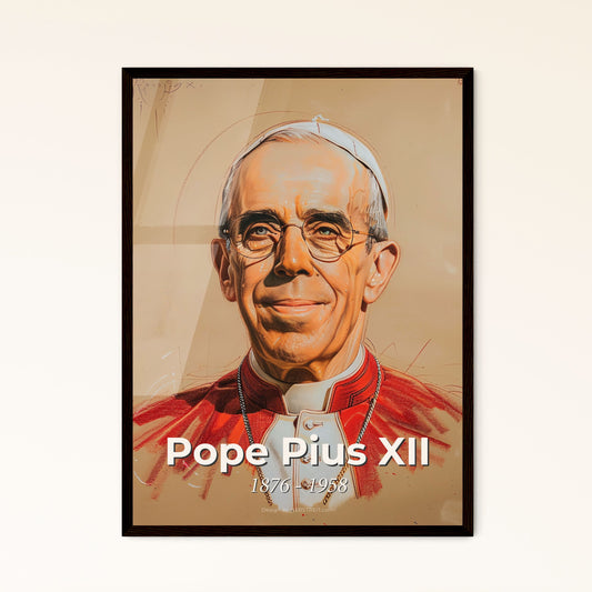 Captivating Portrait of Pope Pius XII: A Controversial Leader in WWII - Contemporary Art Print for Unique Home Decor