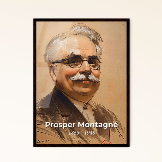 Elegant Portrait of Prosper Montagné: A Master Chef’s Legacy Captured in Contemporary Art - Perfect for Home Decor Gifts!