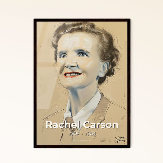 Radiant Legacy: Rachel Carson in Contemporary Art – A Stunning Portrait Celebrating Environmental Pioneering and Nature’s Beauty