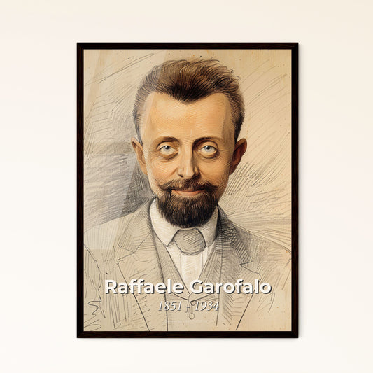 Elegant Portrait of Raffaele Garofalo - 1851-1934, Italian Criminologist - Contemporary Art Print for Stylish Home Decor