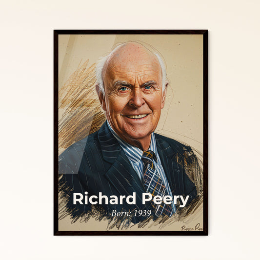 Dynamic Portrait of Richard Peery: A Visionary in Silicon Valley - Contemporary Print for Stylish Home Decor & Unique Gifting