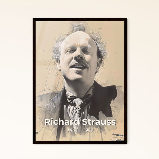 Elegant Portrait of Rich - Framed Art Print