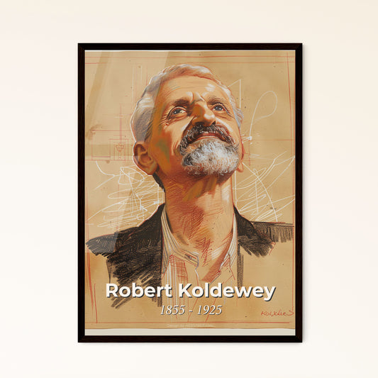 Whispers of Babylon: Robert Koldewey's Legacy - Elegant Contemporary Art Print Celebrating Archaeology and Historical Beauty