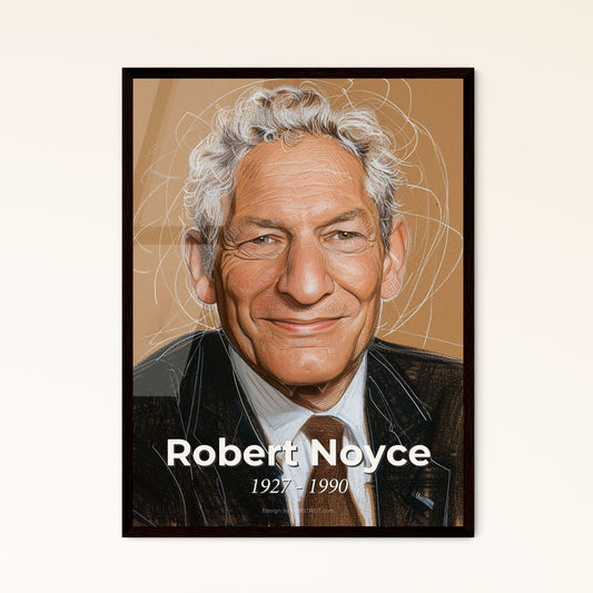 Robert Noyce: Visionary Innovator - A Stunning Contemporary Portrait Celebrating the Legacy of Intel's Co-Founder