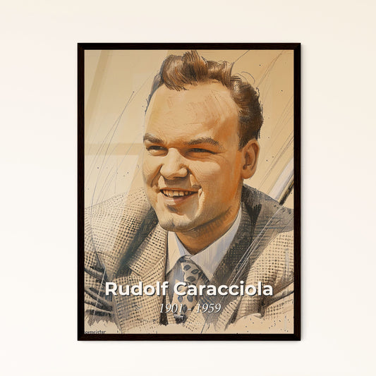 Regenmeister: A Captivating Portrait of Rudolf Caracciola - Iconic Pre-War Racing Legend in Stunning Contemporary Art Print