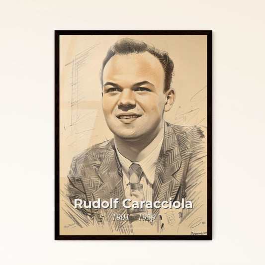 Rudolf Caracciola: The Rain Master - Dynamic Contemporary Art Print Celebrating a Racing Legend in Stunning Detail and Color