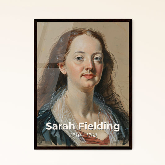 Elegant Portrait of Sarah Fielding: Celebrated Pioneer in Children's Literature - Contemporary Art Print for Home Decor