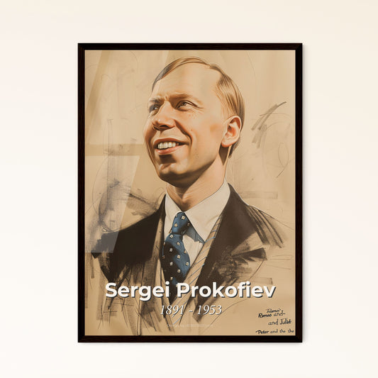Sergei Prokofiev Portrait Framed Print