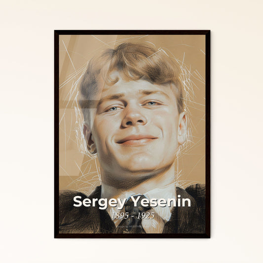 Emotive Portrait of Ser - Framed Art Print