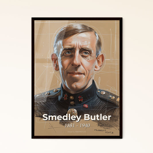 Maj. Gen. Smedley Butler Framed Print