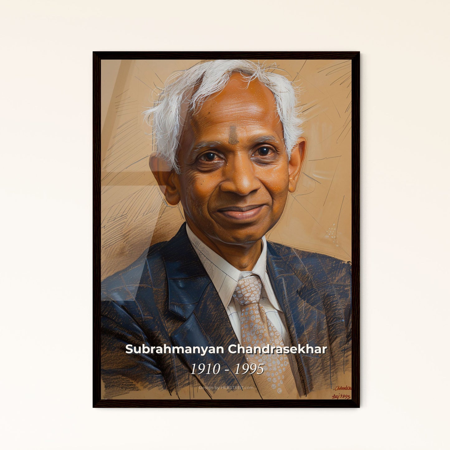 Celestial Genius: Captivating Portrait of Subrahmanyan Chandrasekhar - Celebrate the Legacy of an Astrophysics Luminary