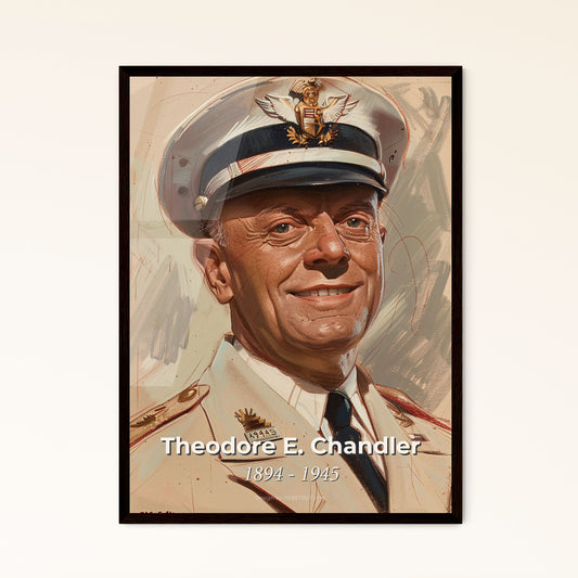Radiant Tribute to Rear Admiral Theodore E. Chandler Framed Print